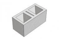 Betonová tvarovka PresBeton 88 FACE BLOCK hladká HX 2/19/A  přírodní