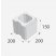 Betonová tvarovka PresBeton SIMPLE BLOCK sloupková HX 1/30/AF okrová 1
