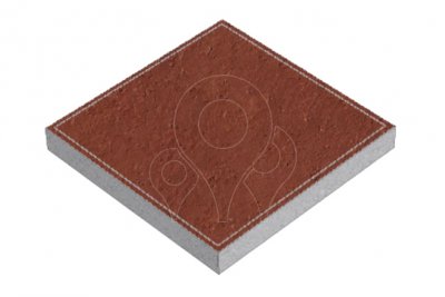 Betonová dlažba PresBeton Hladká 600×600×60 červená