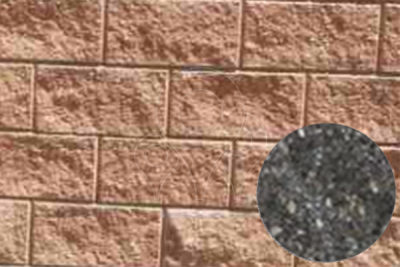 Betonová obkladová tvarovka KB-Blok KBF 0-11 B 30 B štípaná černá