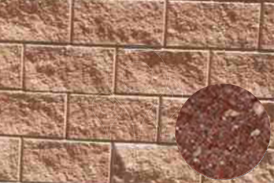 Betonová obkladová tvarovka KB-Blok KBF 0-11 B 30 B štípaná červená
