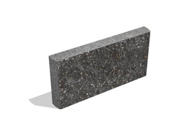 Betonová obkladová tvarovka KB-Blok KBF 0-11 B 45 A hladká černá