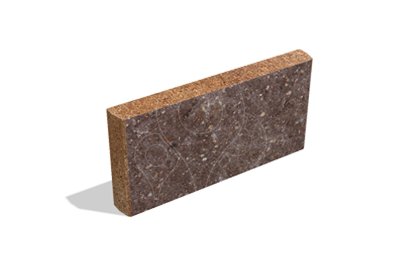 Betonová obkladová tvarovka KB-Blok KBF 0-11 B 45 B štípaná hnědá