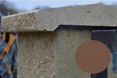 Betonová plotová stříška vibrolisovaná s okapničkou AZ Beton hnědá