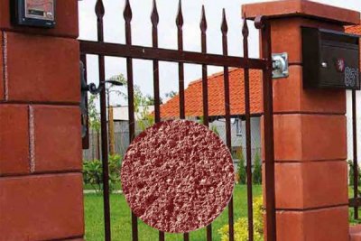 Betonová plotová tvarovka Diton PT - hladká červená