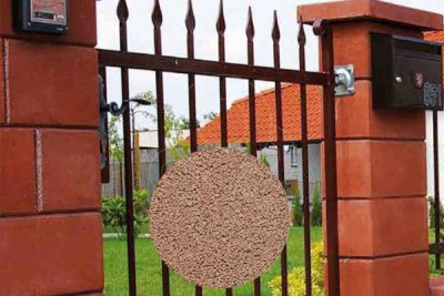 Betonová plotová tvarovka Diton PT - hladká karamelová