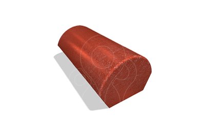 Betonová střešní taška KB-Blok Lučanka - Hřebenáč koncový V červenohnědý