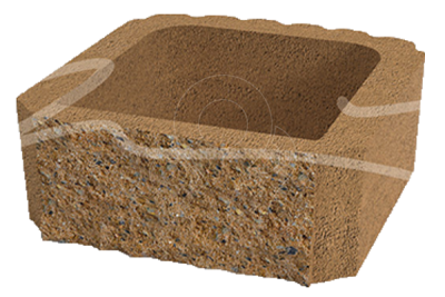 Betonová svahová tvarovka Beton Brož štípaná okrová