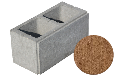 Betonová tvarovka KB-Blok PlayBlok KBF II 20-7 A hladká hnědá