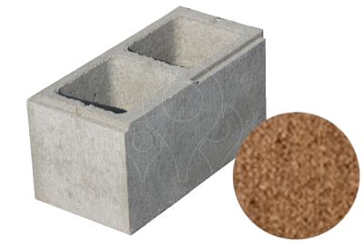 Betonová tvarovka KB-Blok PlayBlok KBF II 20-7 A pravá hnědá