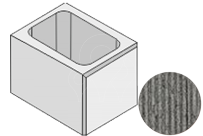 Betonová tvarovka KB-Blok PlayBlok KBF 30-7 S poloviční škrábaná černá