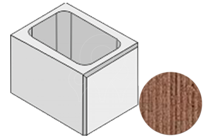 Betonová tvarovka KB-Blok PlayBlok KBF 30-7 S poloviční škrábaná hnědá