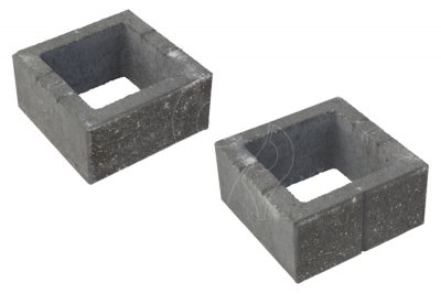 Betonová tvarovka KB-Blok PlayBlok KBF 40-9 B štípaná černá