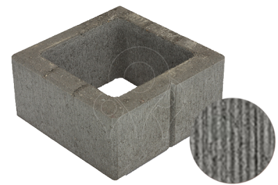 Betonová tvarovka KB-Blok PlayBlok KBF 40-9 S škrábaná černá