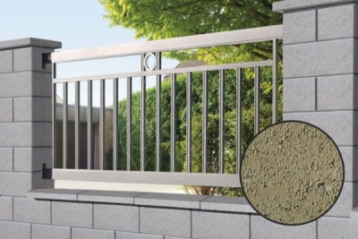 Betonová tvarovka Semmelrock RIVAGO plotový systém poloviční kámen pískový