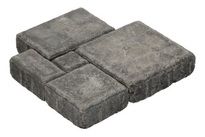 Betonová vegetační dlažba KB-Blok UNIVYŠEHRAD 60 omílaná černá