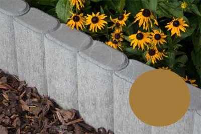 Betonový obrubník AZ Beton palisádový 5-dílný žlutý