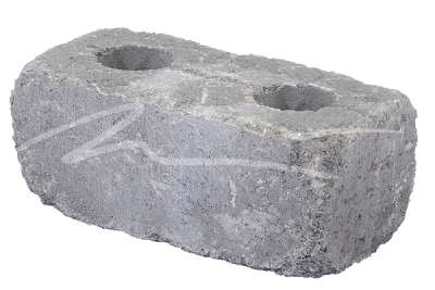Betonový zdicí blok Beton Brož History - nízký kámen poloviční černá