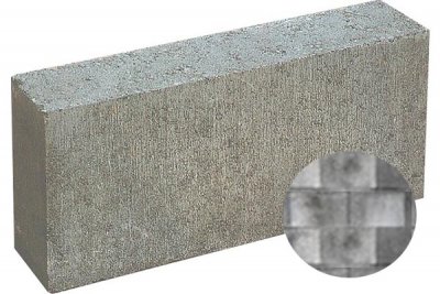 Betonová příčkovka PresBeton FACE BLOCK sloupková – štípaný roh HX 3/9/3B Arktis