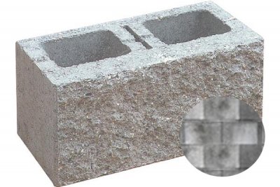 Betonová tvarovka PresBeton FACE BLOCK – štípaný roh HX 2/19/3B Arktis