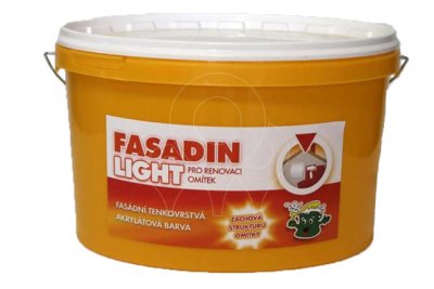 Fasádní barva na bázi vodné disperze polymerů Kessl Fasadin Light 9,5 kg