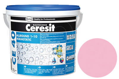 Flexibilní spárovací hmota Henkel Ceresit CE 40 Aquastatic 5 kg Pink