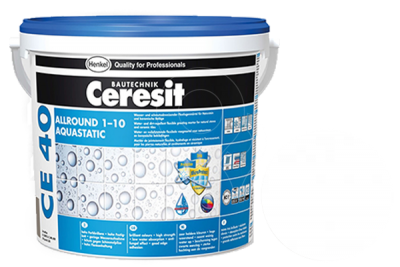 Flexibilní spárovací hmota Henkel Ceresit CE 40 Aquastatic 5 kg bílá