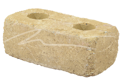 Jednovrstvá betonová skladebná dlažba Beton Brož History Nízký kámen (obrubník / palisáda) okrová
