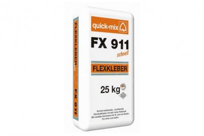 Rychletvrdnoucí stavební lepidlo Quick-Mix FX 911 schnell
