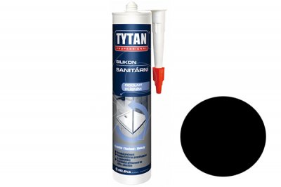 Sanitární silikon Selena Tytan Professional černý