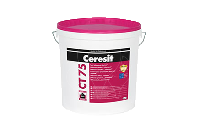 Silikonová fasádní omítka Henkel Ceresit CT 75 rýhovaná 2,0 mm