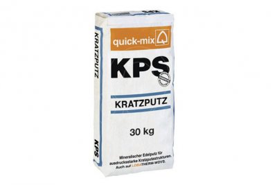 Škrábaná fasádní omítka (podobná brizolitu) Quick-Mix KPS 2 mm