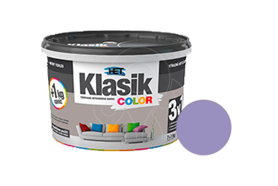 Interiérová tónovaná otěruvzdorná barva HET Klasik COLOR 1,5 kg fialová