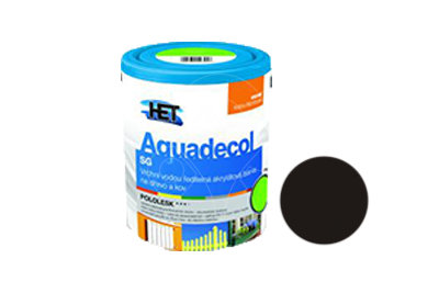 Univerzální vodou ředitelná akrylátová barva HET Aquadecol SG 0,75 kg černá