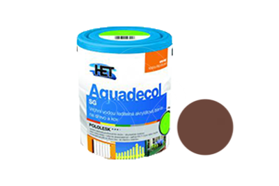 Univerzální vodou ředitelná akrylátová barva HET Aquadecol SG 0,75 kg hnědá
