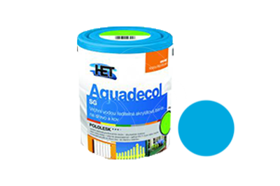 Univerzální vodou ředitelná akrylátová barva HET Aquadecol SG 0,75 kg modrá