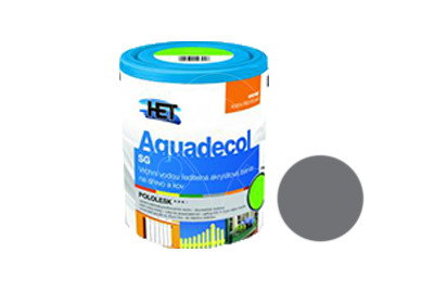 Univerzální vodou ředitelná akrylátová barva HET Aquadecol SG 0,75 kg šedá