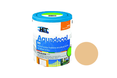 Univerzální vodou ředitelná akrylátová barva HET Aquadecol SG 0,75 kg tmavě béžová
