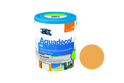 Univerzální vodou ředitelná akrylátová barva HET Aquadecol SG 0,75 kg žlutá