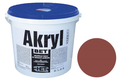 Základní barva na beton HET Akryl BET 10 kg červenohnědá