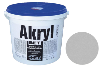 Základní barva na beton HET Akryl BET 5 kg šedá