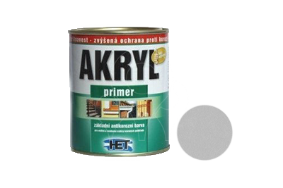 Základní protikorozní barva HET Akryl PRIMER 3 kg šedá