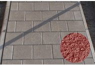 Betonová dlažba Diton PLOŠNÁ DEKORAČNÍ KOSTKA 19,5x19,5x5 červená