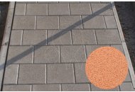 Betonová dlažba Diton PLOŠNÁ DEKORAČNÍ KOSTKA 19,5x19,5x5 oranžová