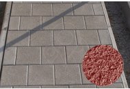 Betonová dlažba Diton PLOŠNÁ DEKORAČNÍ KOSTKA 9,5x9,5x5 červená