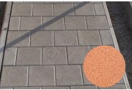 Betonová dlažba Diton PLOŠNÁ DEKORAČNÍ KOSTKA 9,5x9,5x5 oranžová