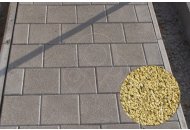 Betonová dlažba Diton PLOŠNÁ DEKORAČNÍ KOSTKA 9,5x9,5x5 žlutá