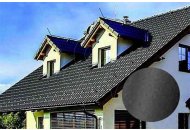 Betonová střešní taška Bramac MAX prostup pro sanitární odvětrávání DuroVent břidlicově černá