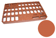 Betonová střešní taška Bramac Moravská nosná stoupací plošiny s držákem cihlově červená