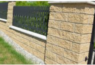 Betonová tvarovka PresBeton FACE BLOCK – štípaný roh HX 2/19/3B  písková